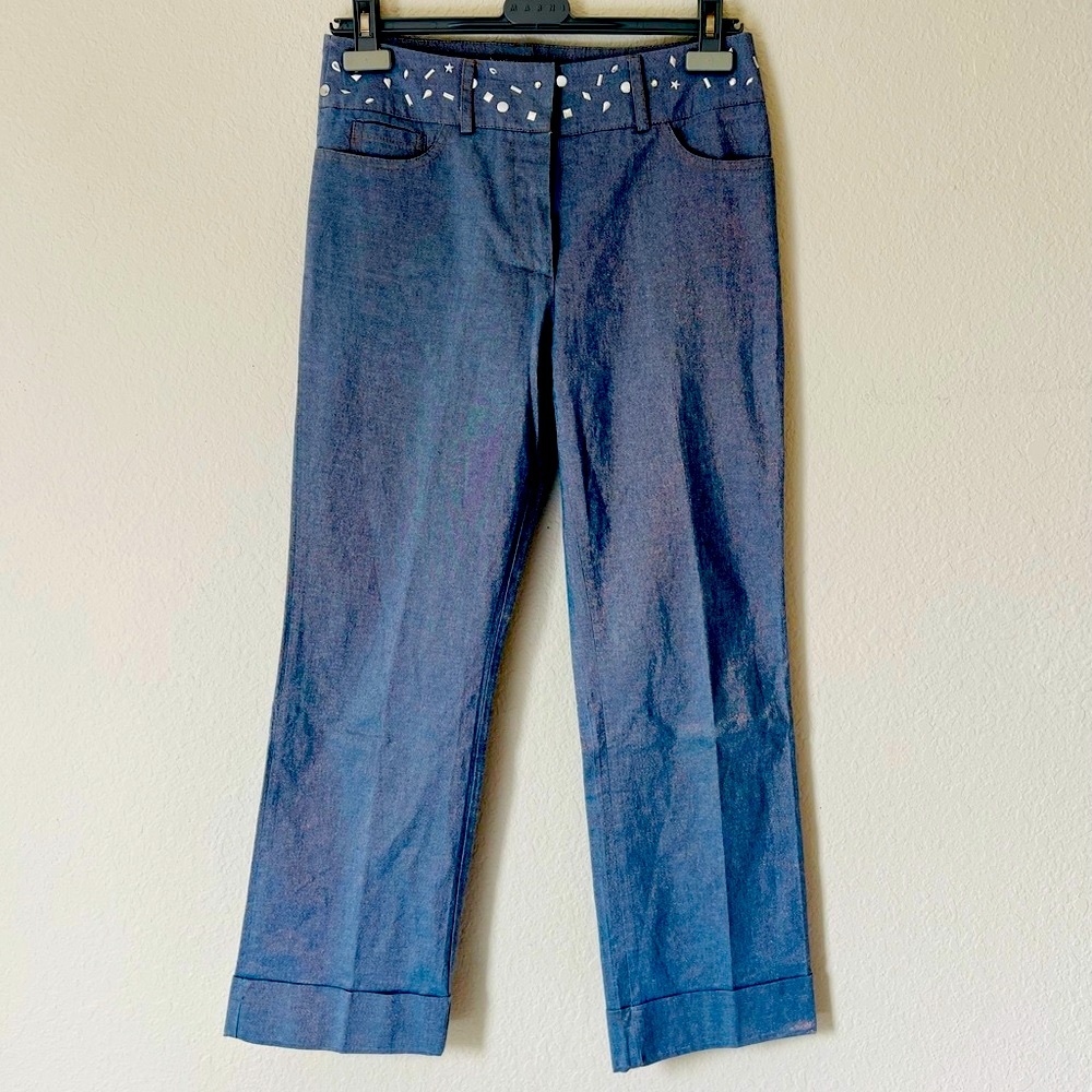 Pants with Studded Waistband
